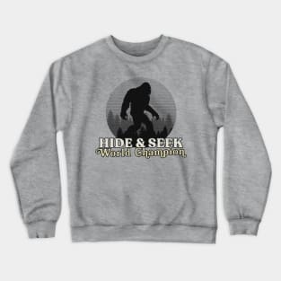 Retro Bigfoot Hide & Seek World Champion Crewneck Sweatshirt